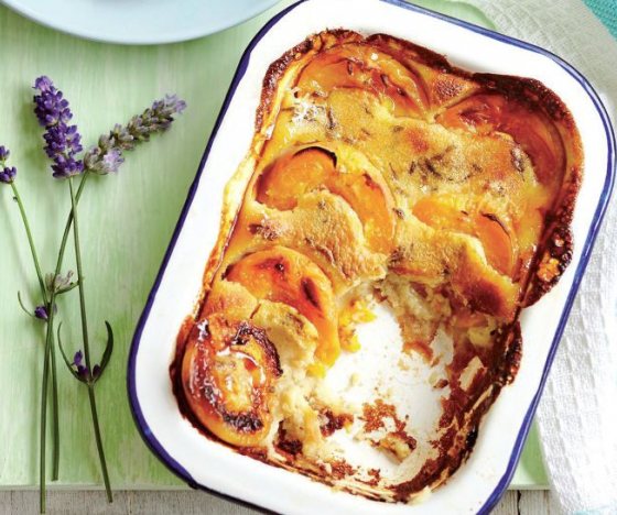 Lavender Infused Apricot Clafoutis Recipe