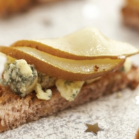 Pear and Stilton Toasts Recipe