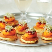 Carrot and Cumin Pancake Canapes Recipe