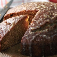 Agave Cake with Rhubarb Compote Recipe
