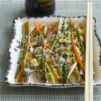 Raw Asian-style Asparagus and Carrot Salad Recipe