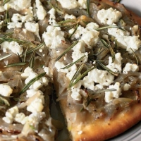Caramelised Pink Onion and Feta Pizzas Recipe