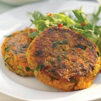 Carrot and Coriander Burgers Recipe