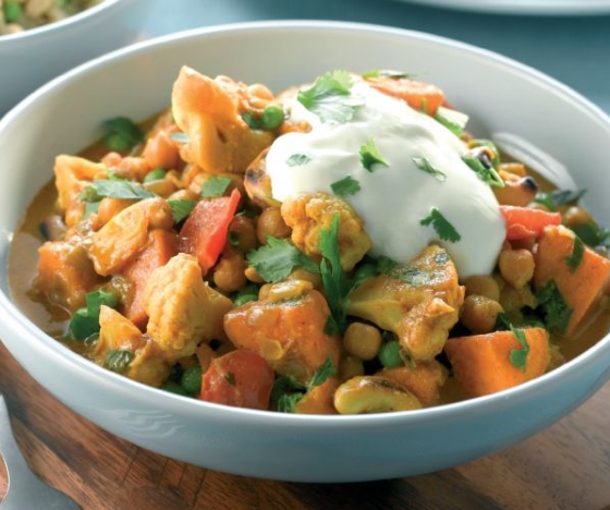 Chickpea and Cashew Korma Recipe