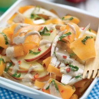 Crunchy Carrot and Apple Salad with Cashew Dressing Recipe