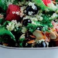 Energy Boosting Kale, Quinoa and Berry Salad Recipe