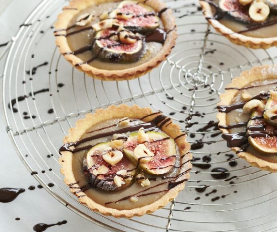Hazelnut and Fig Tarts Recipe