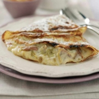 Gingered Rhubarb & Custard Pancakes Recipe