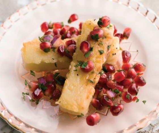 Griddled Halloumi with Pomegranate Salsa Recipe