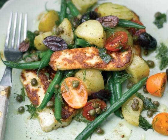 Halloumi and Bean Salad Recipe