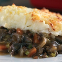 Hearty Flat Mushroom and Puy Lentil Cottage Pie Recipe