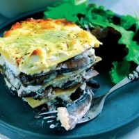 Lasagne with Mushrooms and French Goat’s Cheese Recipe