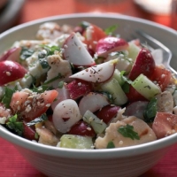 Lebanese Radish Fattoush Salad Recipe