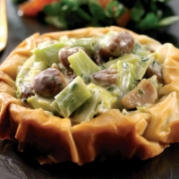 Leek, Stilton and Chestnut Open Tart Recipe