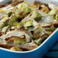 Leek and Bread Pudding Recipe