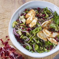 Warm Lentil and Halloumi Salad Recipe
