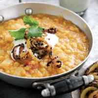Lentil Dhal with Spiced Onions Recipe