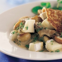 Mushroom and Brie Crêpes Recipe