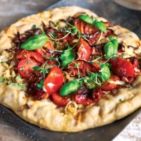 Oven-dried Tomato and Basil Pizza Recipe