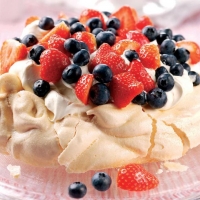 Berries and Cream Pavlova Recipe