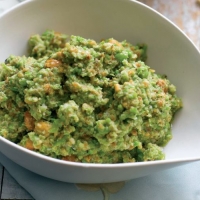 Pea, Pecorino and Hazelnut Pesto Dip Recipe