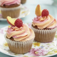 Peach Melba Cupcakes Recipe