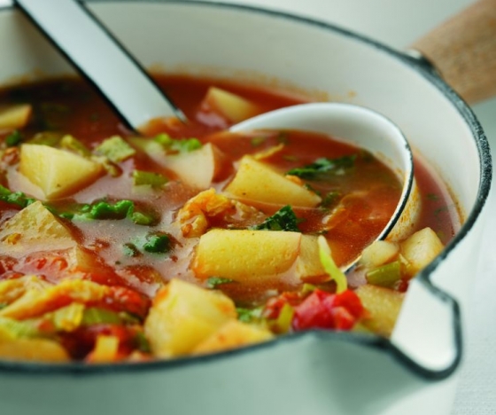 Potato, Tomato and Cabbage Soup Recipe