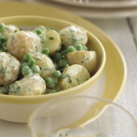 Potato and Pea Salad with Lemon Yoghurt Dressing Recipe