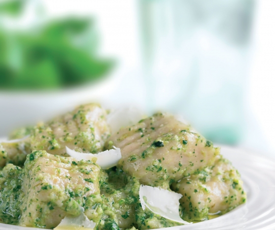 Potato Gnocchi with Watercress Pesto Recipe