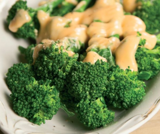 Purple Sprouting Broccoli with Blood Orange Hollandaise Recipe