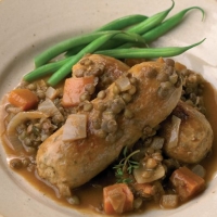 Quorn Wild Garlic & Parsley Toulouse Sausage Casserole Recipe