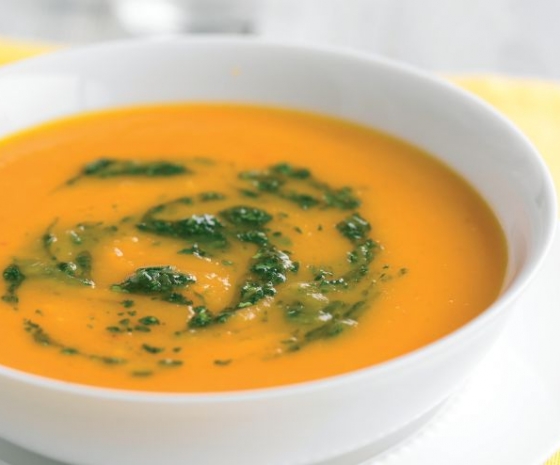 Roasted Butternut Squash Soup with Coriander Oil Vegetarian Recipes | Recipe-IDEAS