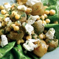 Chickpea, Feta and Roasted Shallot Salad Recipe