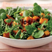 Roasted Spicy Squash Leafy Salad Recipe