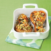 Roasted Butternut, with Blue Cheese and Shiitake Mushrooms Recipe