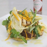 Aubergine Tabasco Salad with Fennel & Orange Recipe