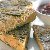 Savoury Christmas Gateau with Rose Harissa Halloumi Filling Recipe