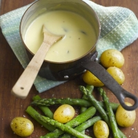 Somerset Fondue with Asparagus and New Potatoes Recipe