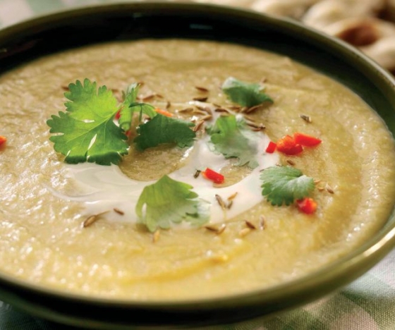 Spiced Leek, Potato and Lentil Soup Recipe
