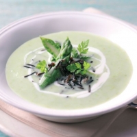 Springtime Cream of Asparagus Soup with Wild Rice Recipe