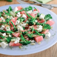 Tenderstem, Watermelon and Feta Salad Recipe