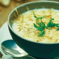 Grilled Cauliflower and Low-fat Cheese Soup Recipe
