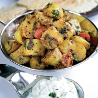 Bombay Potatoes with Lemon and Coriander Yoghurt Recipe