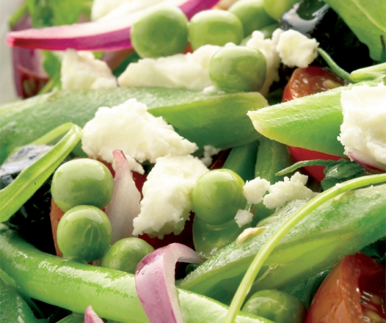 Summer Bean, Pea and Feta Salad Recipe