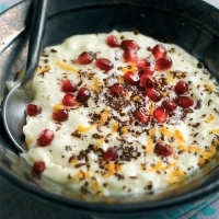 Pomegranate Topped Rice Pudding Recipe