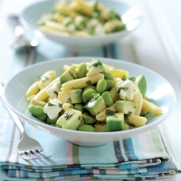 Pasta, Avocado and Mint Bean Salad Recipe
