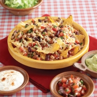 Nachos with Beans, Salsa and Edam Recipe