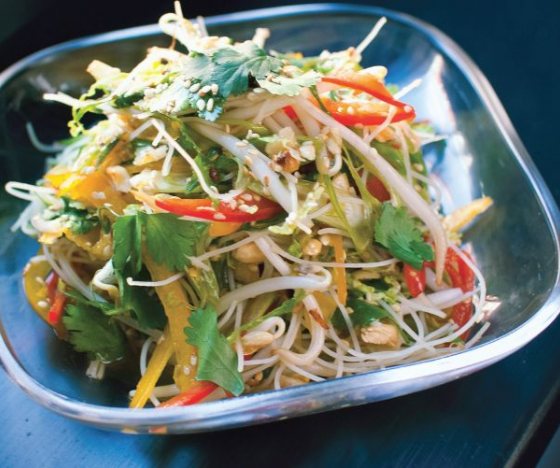 Vegetable Noodle Salad with Greens Recipe