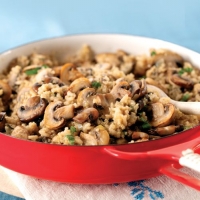 Creamy Quinoa Mushroom Risotto Recipe