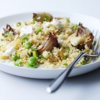 Roast Shallot and Broad Bean Couscous Recipe